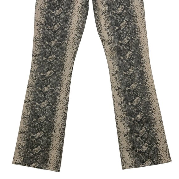 Mother The Hustler Flood Jean Boa Babe 24 Snake Print High Rise NEW - Picture 10 of 14